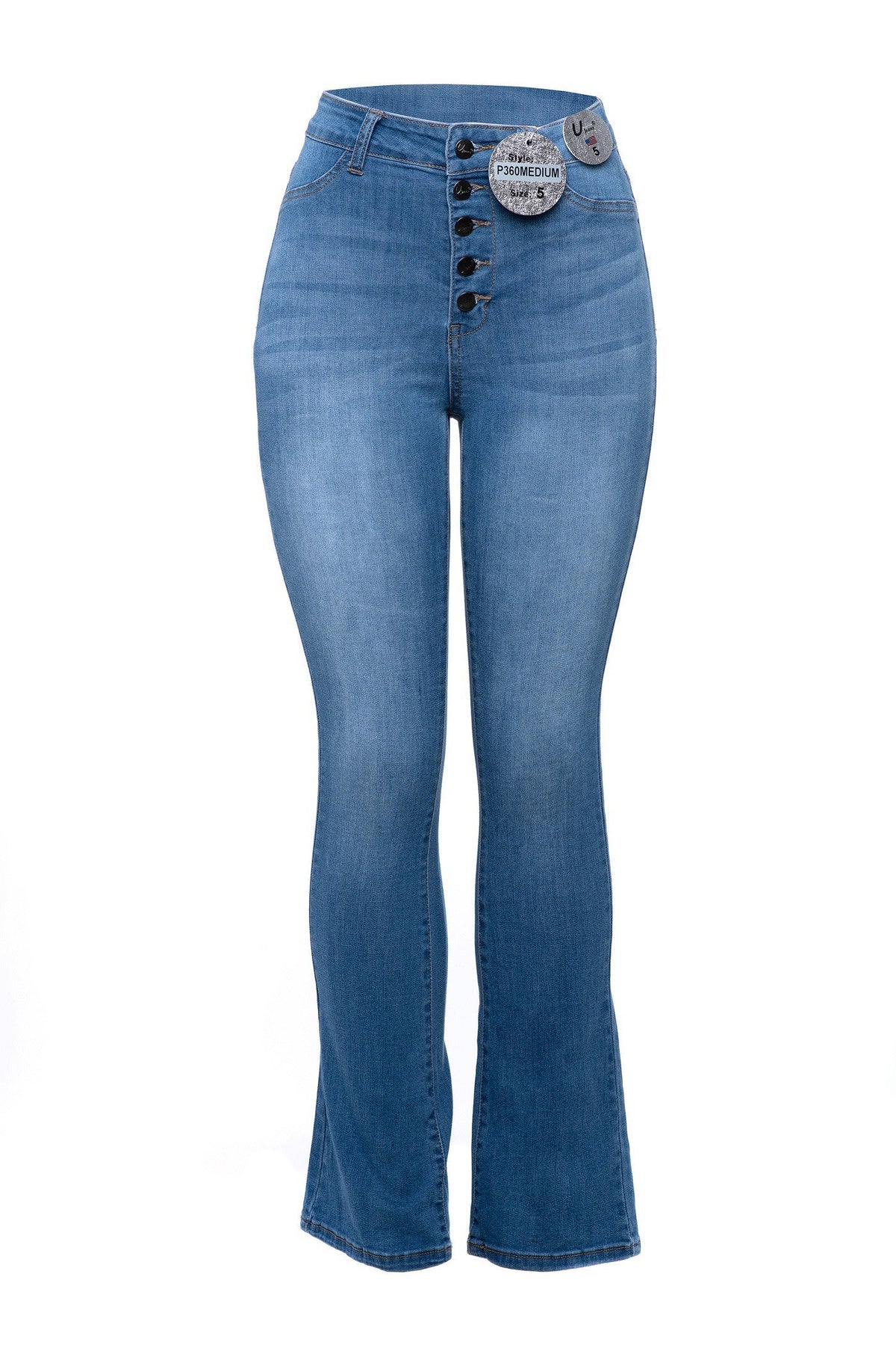 High Waisted Boot Cut Jeans