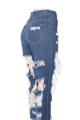 High Waist Boyfriend Jeans