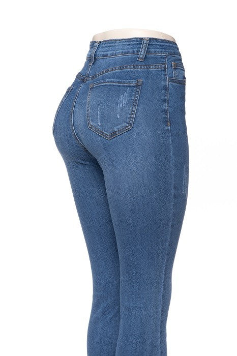 High Waisted Boot Cut Jeans