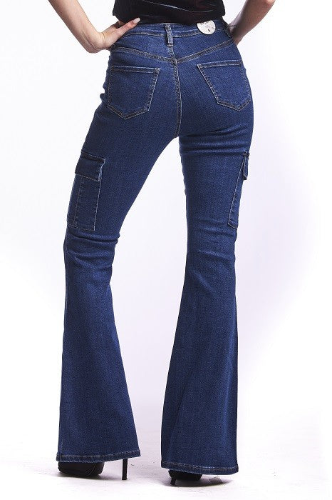 High Waisted Flare Boot Cut Jeans