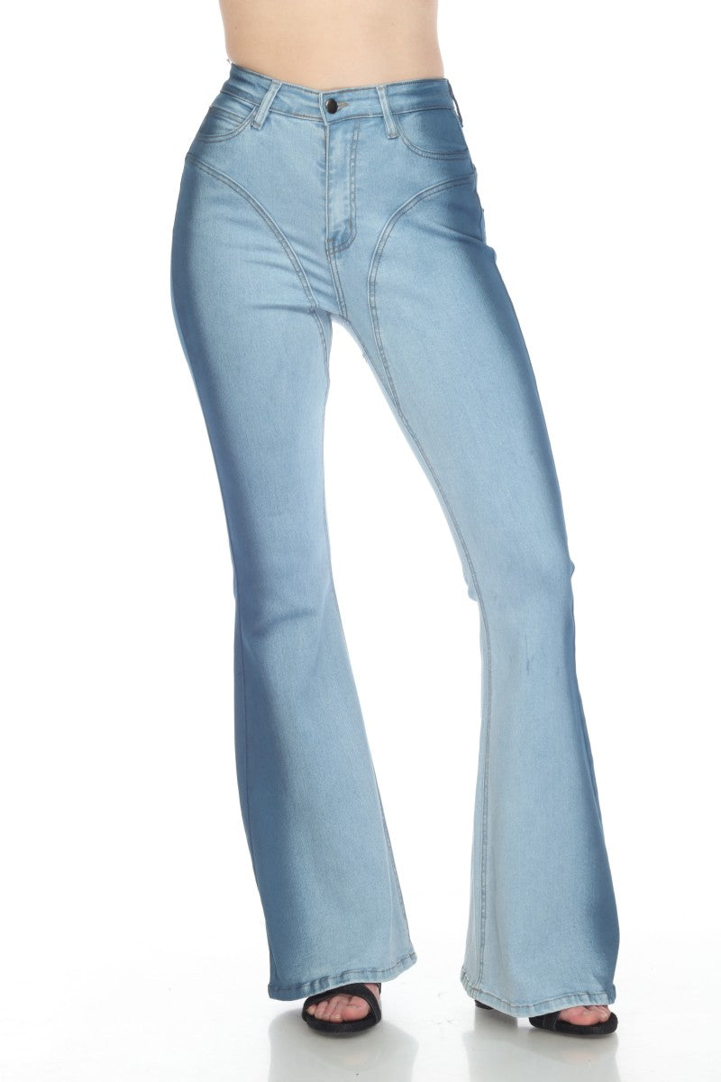 High Waisted Boot Cut Jeans