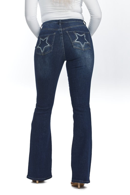 High Waisted Boot Cut Jeans